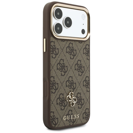 Husa de protectie Guess Hardcase 4G compatibil cu iPhone 17 Pro Max / iPhone 18 Pro Max, Maro