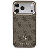 Husa de protectie Guess Hardcase 4G compatibil cu iPhone 17 Pro Max / iPhone 18 Pro Max, Maro
