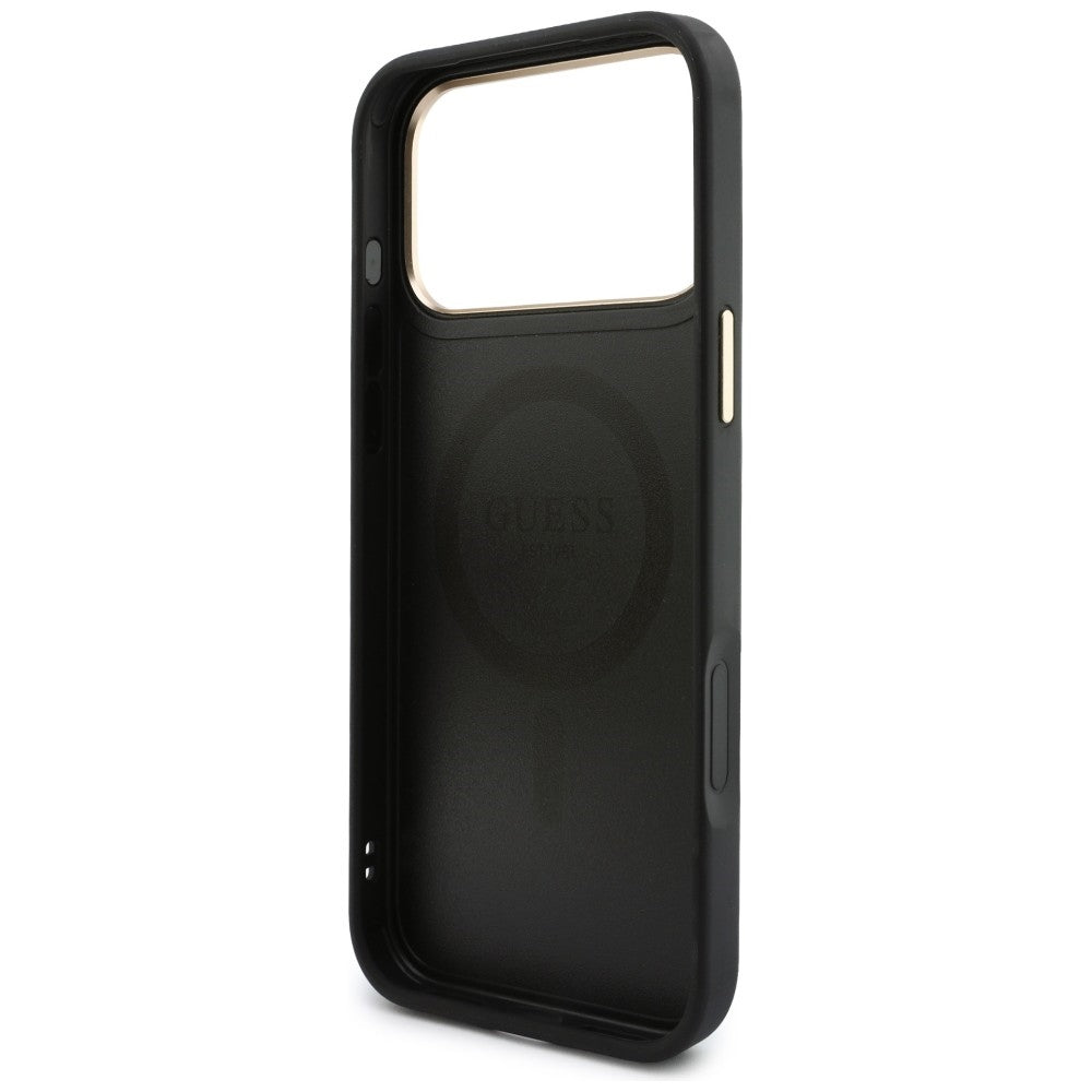Husa de protectie Guess Hardcase 4G compatibil cu iPhone 17 Pro / iPhone 18 Pro, Negru