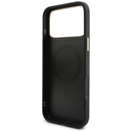 Husa de protectie Guess Hardcase 4G compatibil cu iPhone 17 Pro / iPhone 18 Pro, Negru