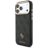 Husa de protectie Guess Hardcase 4G compatibil cu iPhone 18 Pro Max / iPhone 17 Pro Max, Negru