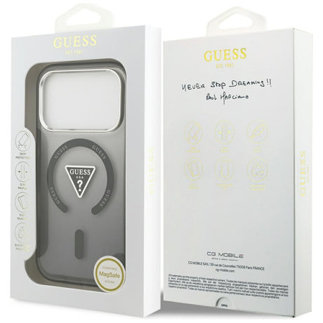 Husa de protectie Guess IML compatibil cu iPhone 18 Pro Max / iPhone 17 Pro Max, Negru