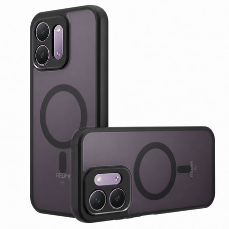 Techsuit PureFrost MagSafe fekete tok Xiaomi Redmi 17C 5G telefonhoz