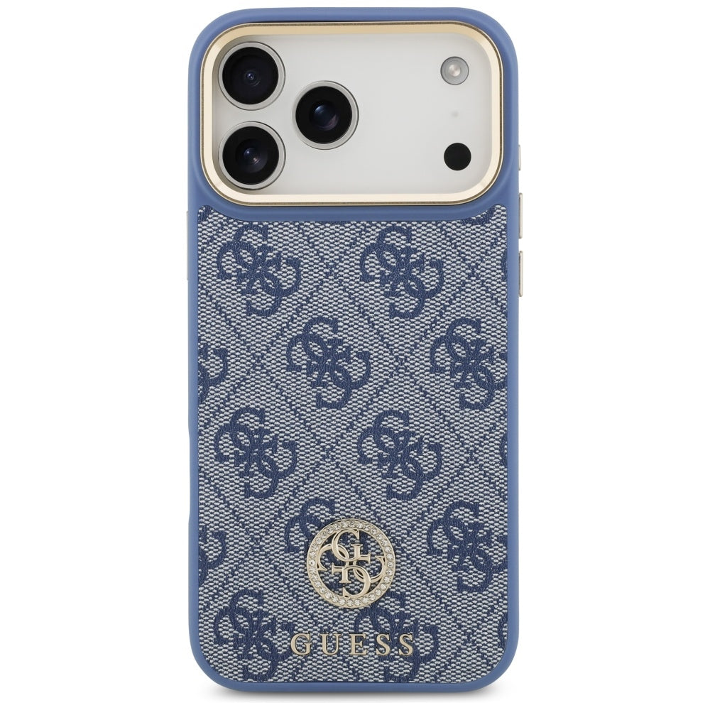 Husa de protectie Guess Hardcase 4G compatibil cu iPhone 17 Pro Max / iPhone 18 Pro Max, Albastru