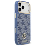 Husa de protectie Guess Hardcase 4G compatibil cu iPhone 17 Pro Max / iPhone 18 Pro Max, Albastru