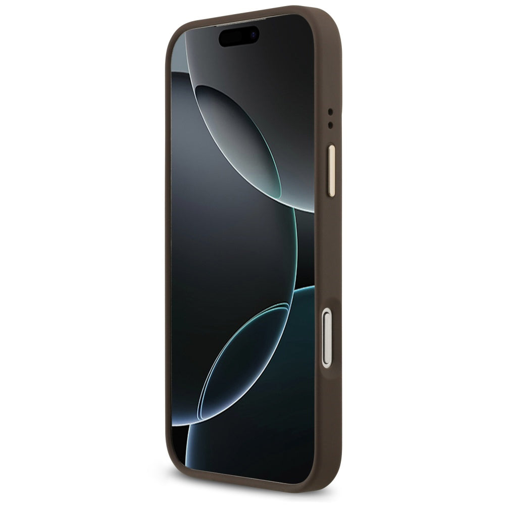 Husa de protectie Guess Hardcase 4G compatibil cu iPhone 18 Pro Max / iPhone 17 Pro Max, Maro