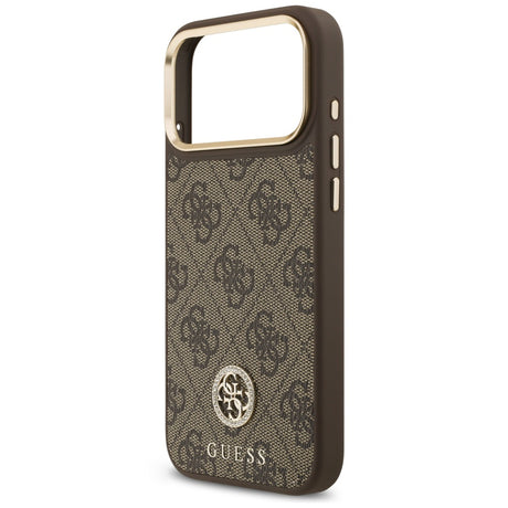Husa de protectie Guess Hardcase 4G compatibil cu iPhone 18 Pro Max / iPhone 17 Pro Max, Maro
