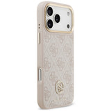 Husa de protectie Guess Hardcase 4G compatibil cu iPhone 18 Pro Max / iPhone 17 Pro Max, Roz