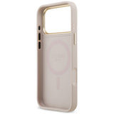 Husa de protectie Guess Hardcase 4G compatibil cu iPhone 18 Pro Max / iPhone 17 Pro Max, Roz