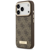 Husa de protectie Guess Hardcase 4G compatibil cu iPhone 18 Pro / iPhone 17 Pro, Maro