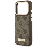 Husa de protectie Guess Hardcase 4G compatibil cu iPhone 18 Pro / iPhone 17 Pro, Maro