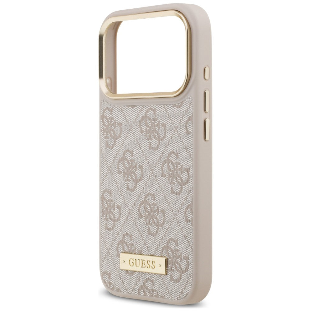Husa de protectie Guess Hardcase 4G compatibil cu iPhone 18 Pro / iPhone 17 Pro, Roz