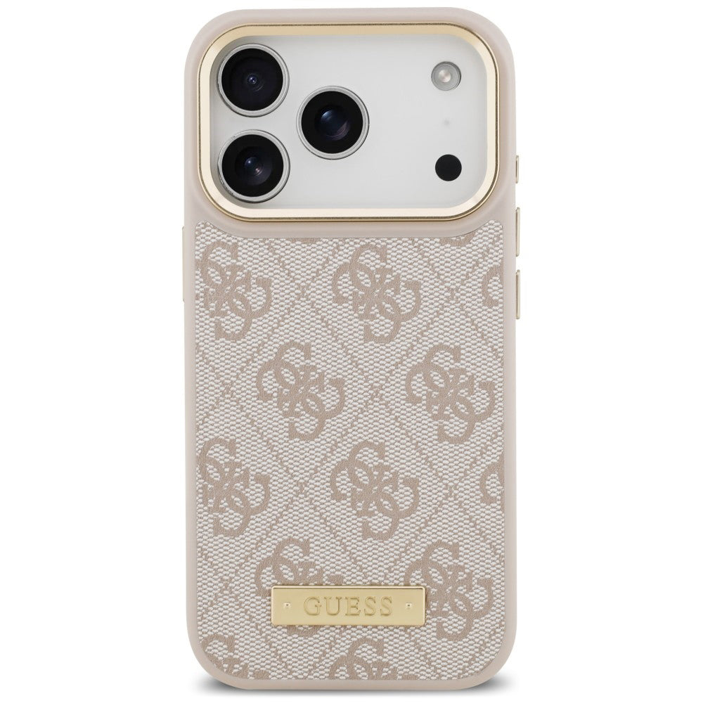 Husa de protectie Guess Hardcase 4G compatibil cu iPhone 18 Pro / iPhone 17 Pro, Roz