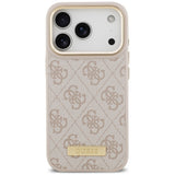 Husa de protectie Guess Hardcase 4G compatibil cu iPhone 18 Pro / iPhone 17 Pro, Roz
