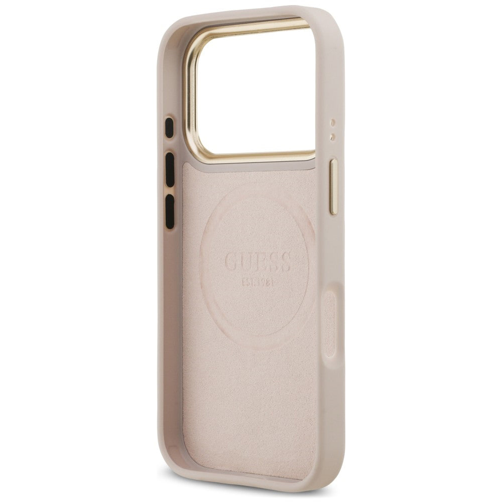 Husa de protectie Guess Hardcase 4G compatibil cu iPhone 18 Pro / iPhone 17 Pro, Roz