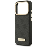 Husa de protectie Guess Hardcase 4G Logo Plate compatibil cu iPhone 18 Pro Max / iPhone 17 Pro Max, Negru
