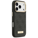 Husa de protectie Guess Hardcase 4G Logo Plate compatibil cu iPhone 18 Pro Max / iPhone 17 Pro Max, Negru
