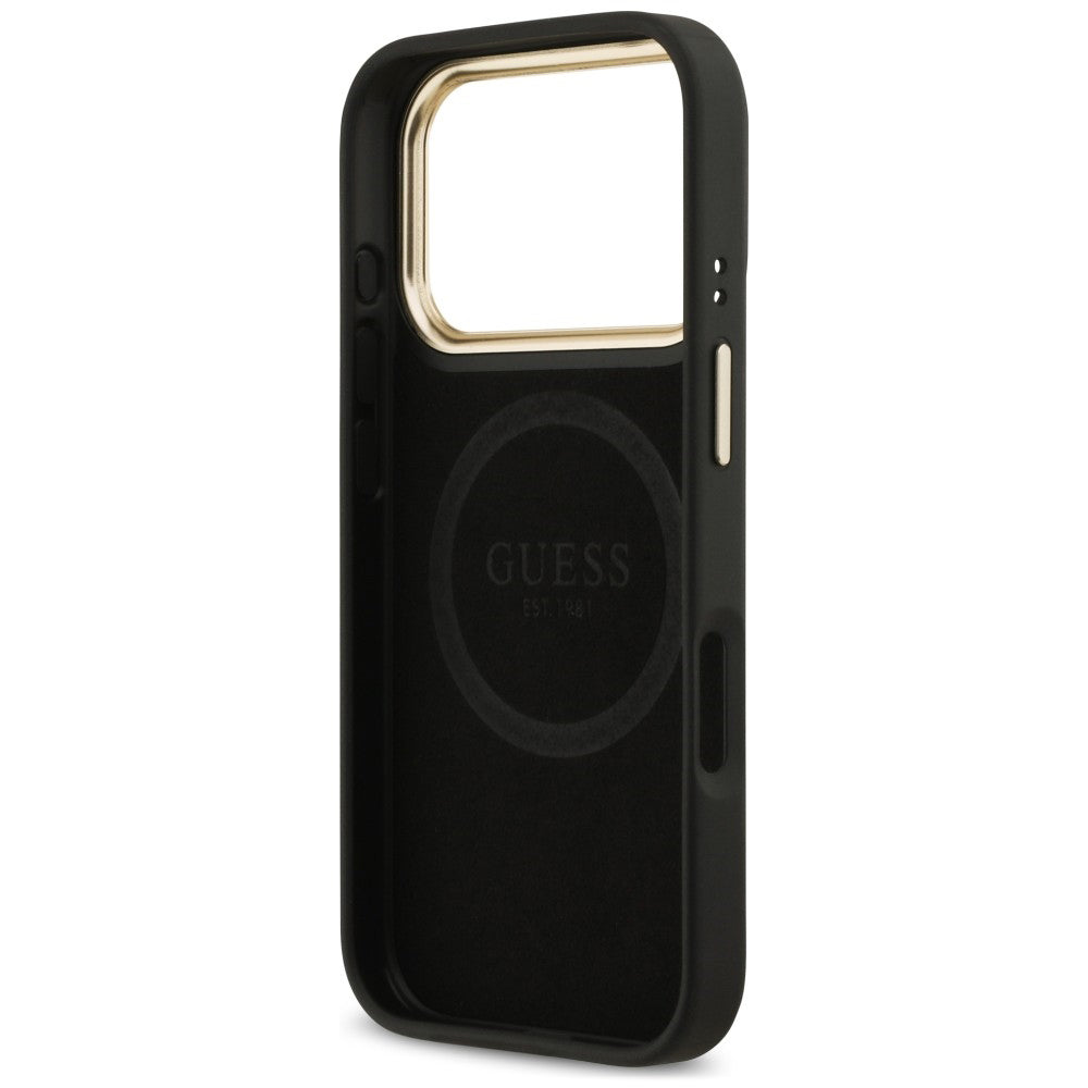Husa de protectie Guess Hardcase 4G compatibil cu iPhone 18 Pro / iPhone 17 Pro, Negru