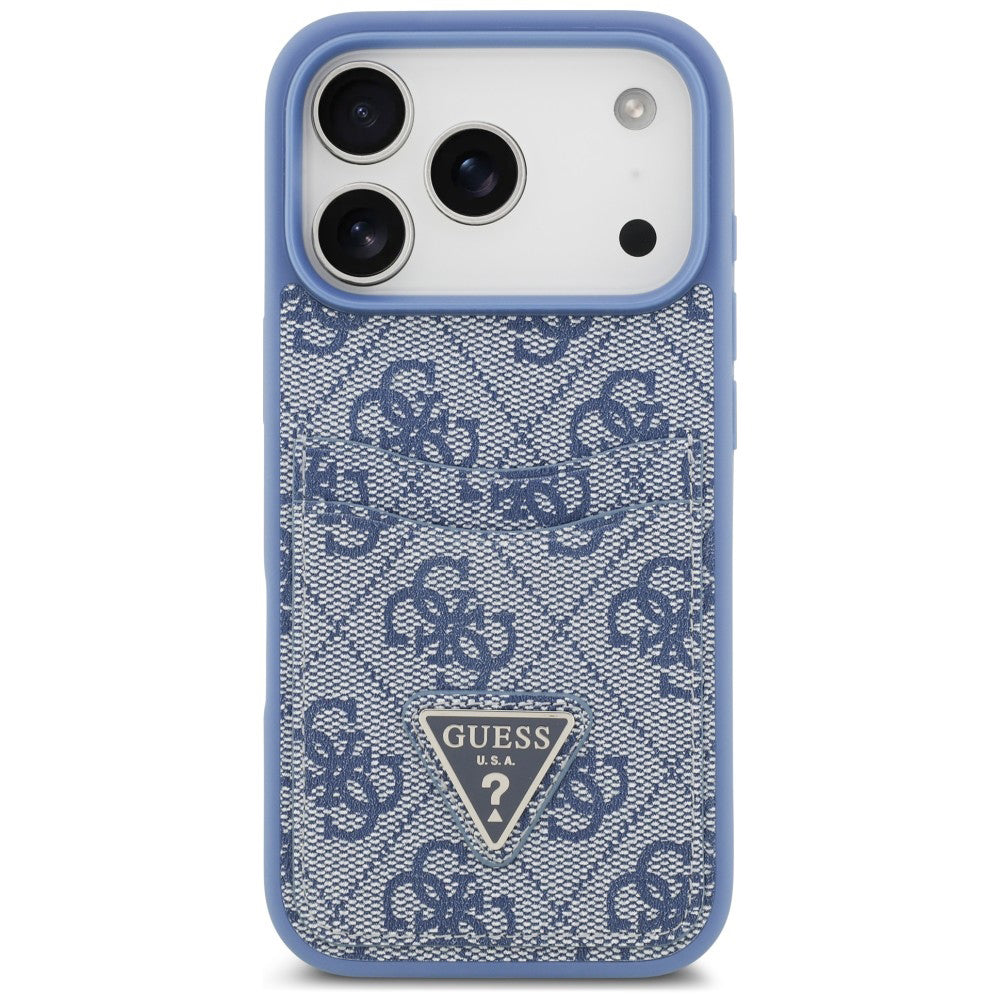 Husa de protectie Guess Hardcase 4G compatibil cu iPhone 17 Pro Max / iPhone 18 Pro Max, Albastru