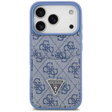Husa de protectie Guess Hardcase 4G compatibil cu iPhone 17 Pro Max / iPhone 18 Pro Max, Albastru