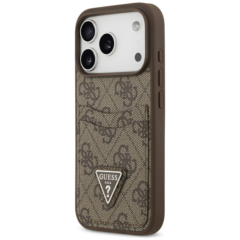 Husa de protectie Guess Hardcase 4G compatibil cu iPhone 18 Pro / iPhone 17 Pro, Maro