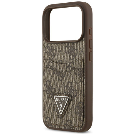 Husa de protectie Guess Hardcase 4G compatibil cu iPhone 18 Pro / iPhone 17 Pro, Maro