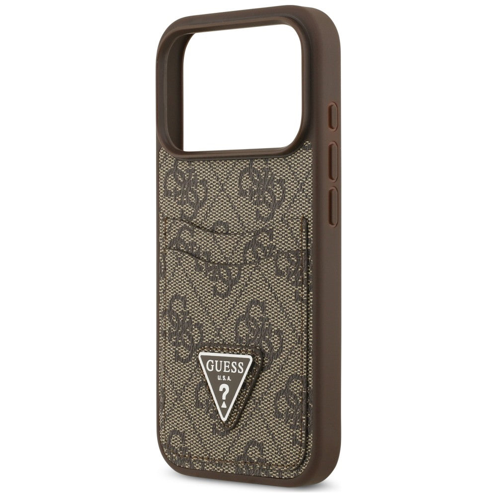 Husa de protectie Guess Hardcase 4G compatibil cu iPhone 18 Pro Max / iPhone 17 Pro Max, Maro