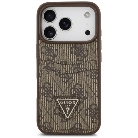 Husa de protectie Guess Hardcase 4G compatibil cu iPhone 18 Pro Max / iPhone 17 Pro Max, Maro
