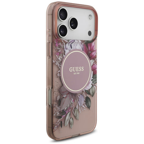 Husa de protectie Guess compatibil cu iPhone 18 Pro / iPhone 17 Pro, Roz