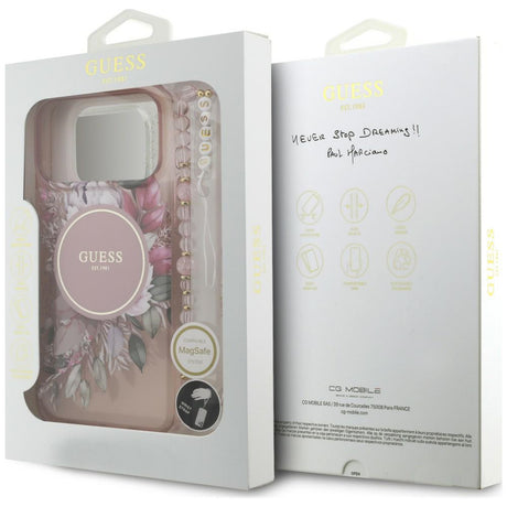 Husa de protectie Guess compatibil cu iPhone 18 Pro / iPhone 17 Pro, Roz