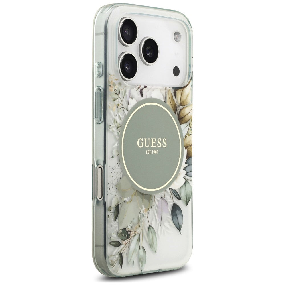 Husa de protectie Guess IML compatibil cu iPhone 18 Pro Max / iPhone 17 Pro Max, Verde