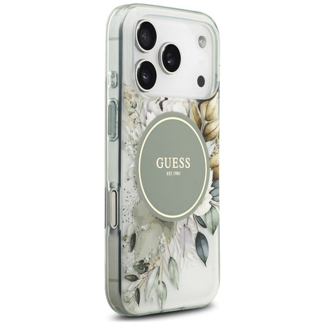 Husa de protectie Guess IML compatibil cu iPhone 18 Pro Max / iPhone 17 Pro Max, Verde