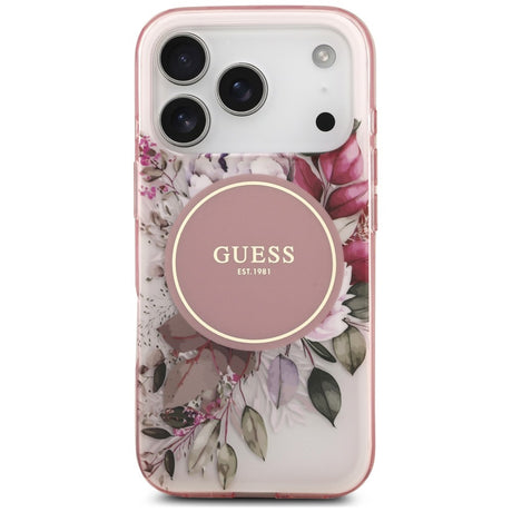 Husa de protectie Guess IML compatibil cu iPhone 18 Pro / iPhone 17 Pro, Roz