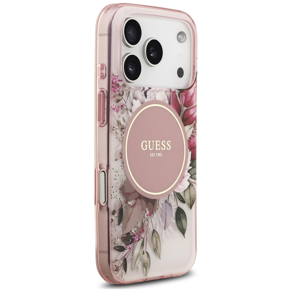 Husa de protectie Guess IML compatibil cu iPhone 18 Pro / iPhone 17 Pro, Roz