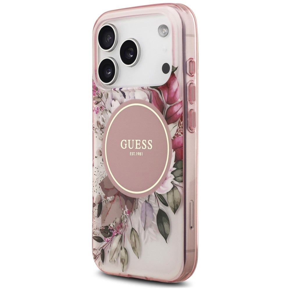 Husa de protectie Guess IML compatibil cu iPhone 18 Pro Max / iPhone 17 Pro Max, Roz