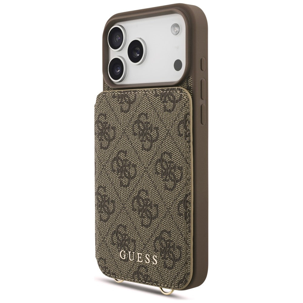 Husa de protectie Guess Hardcase 4G compatibil cu iPhone 18 Pro / iPhone 17 Pro, Maro