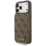 Husa de protectie Guess Hardcase 4G compatibil cu iPhone 18 Pro / iPhone 17 Pro, Maro