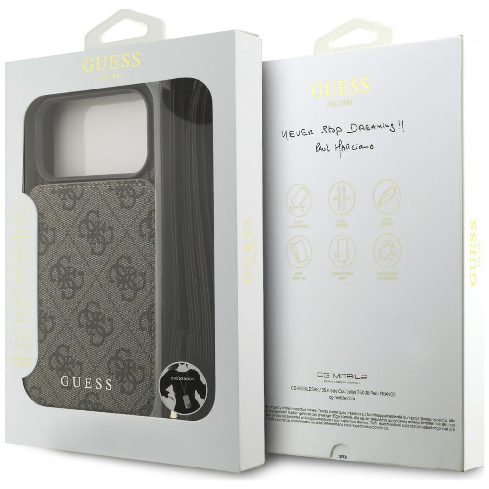 Husa de protectie Guess compatibil cu iPhone 18 Pro Max / iPhone 17 Pro Max, Maro