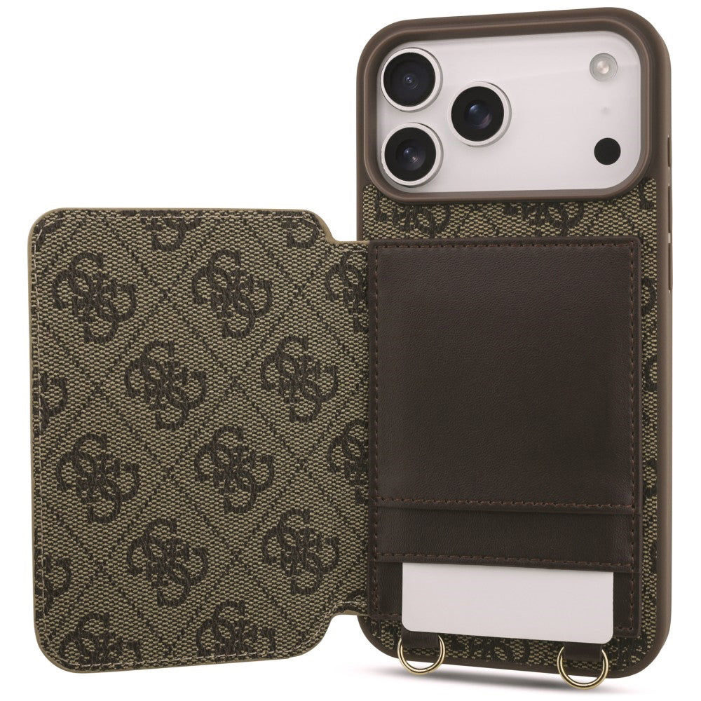 Husa de protectie Guess compatibil cu iPhone 18 Pro Max / iPhone 17 Pro Max, Maro