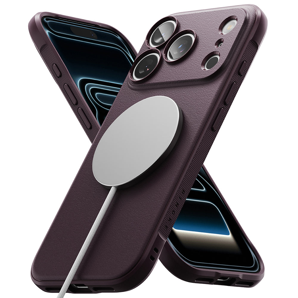 Husa de protectie Ringke Onyx compatibil cu iPhone 17 Pro Max / iPhone 18 Pro Max, Visiniu