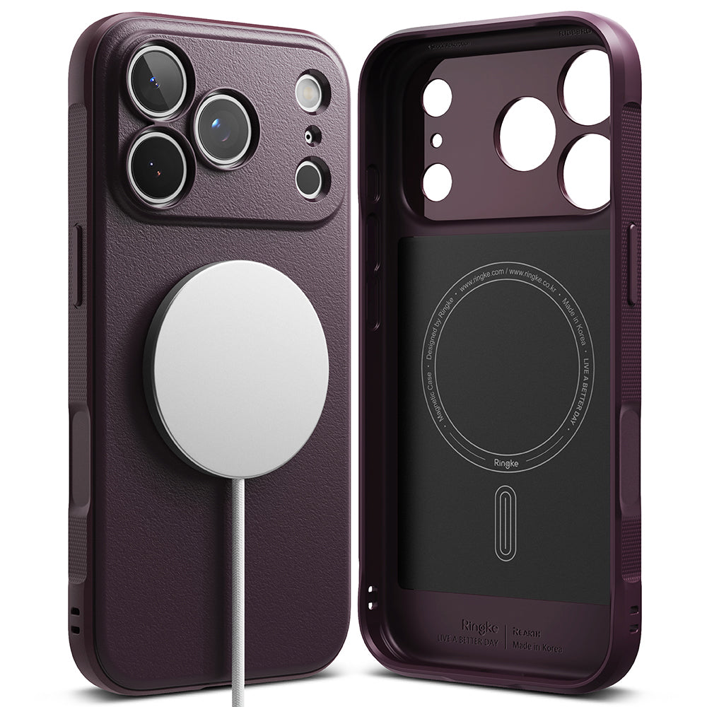 Husa de protectie Ringke Onyx compatibil cu iPhone 17 Pro Max / iPhone 18 Pro Max, Visiniu