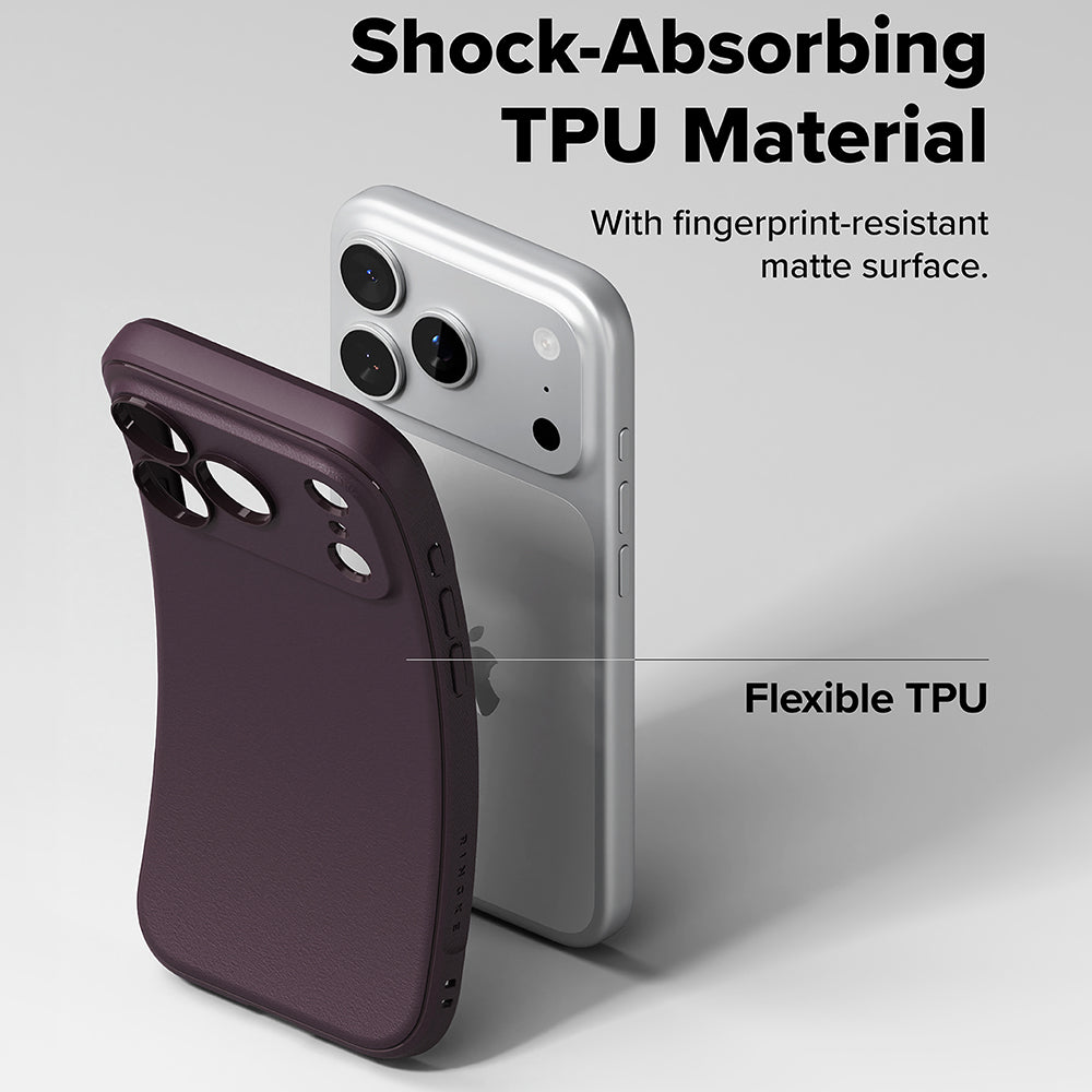Husa de protectie Ringke Onyx compatibil cu iPhone 17 Pro Max / iPhone 18 Pro Max, Visiniu