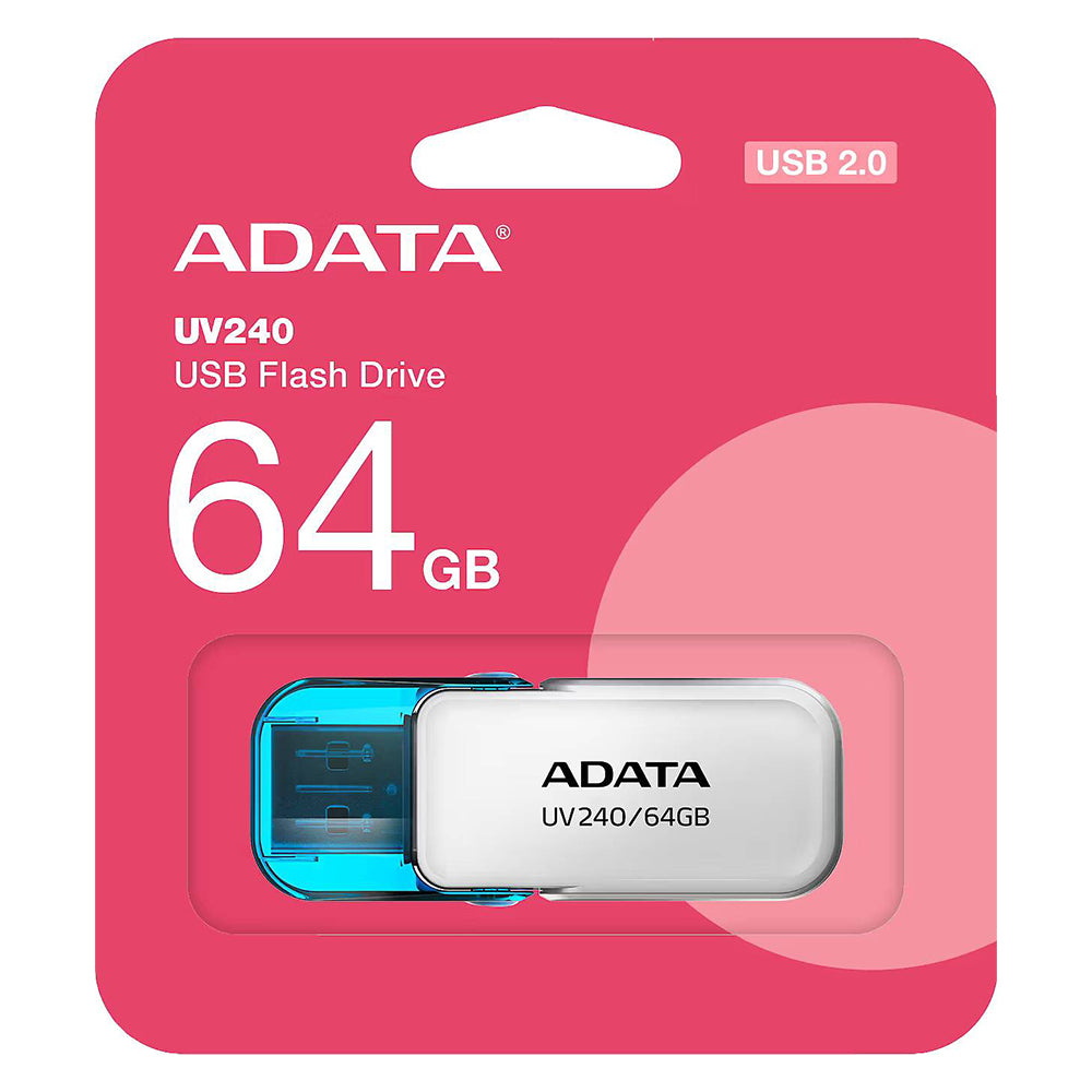 Stick Memorie Adata AUV240-32G-RWH, USB 2.0, 32GB, Alb