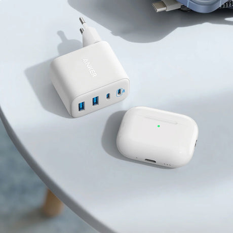 Anker töltő (A121EG21), 2× Type-C + 2× USB, 50 W, EU, fehér