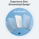 Baterie externa Anker MagGo Slim (A1664H21), 10000mAh, Type-C, Qi2 15W, Alb