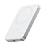 Baterie externa Anker MagGo Slim (A1664H21), 10000mAh, Type-C, Qi2 15W, Alb