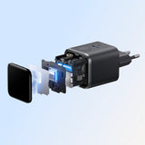 Incarcator Anker (A121DG21), Type-C, 45W, GaN, Alb