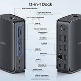 Hub Anker Nano (A83C3311), 13-in-1, 100W, Negru