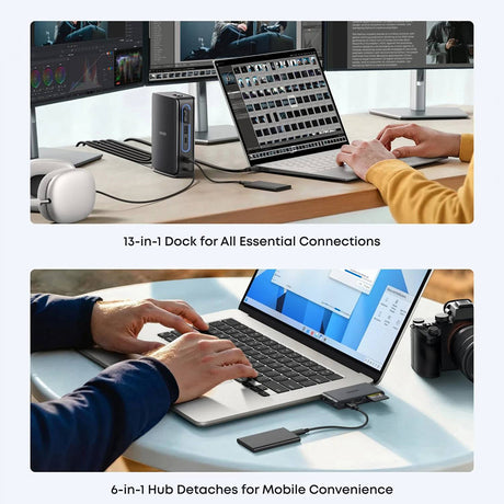 Anker Nano hub (A83C3311), 13 az 1-ben, 100 W, fekete