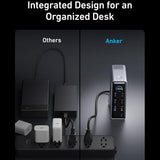 Anker Prime 737 hub (A83B63A1), 14 az 1-ben, 160 W, két 4K-s kijelző, fekete
